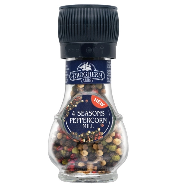 4 Seasons Peppercorn Mill Grinder La Drogheria 35g